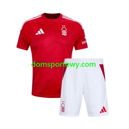 Koszulka Nottingham Forest Dziecięcy Domowe Koszulki Piłkarskie 2024-2025 Krótki Rękaw